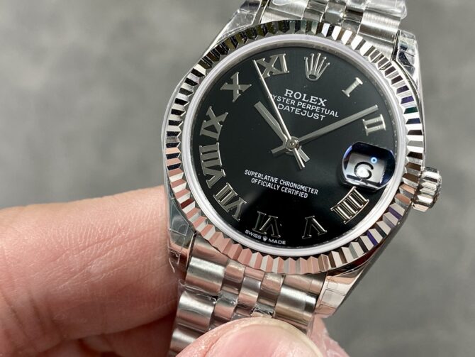 Rolex Datejust 31 Black Dial Jubilee Bracelet 278274 0002 Women's Watch