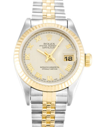 Replica Rolex Lady-Datejust 26mm Ivory Pyramid Dial 69173