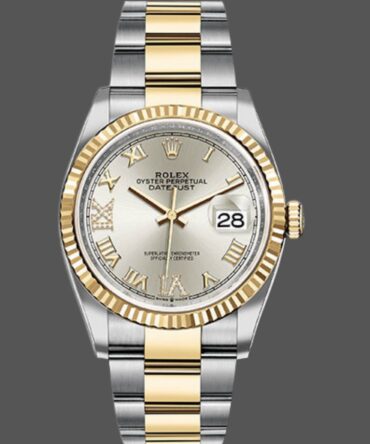 54133233 Silver Roman Numeral Dial 36MM Unisex Replica Watch