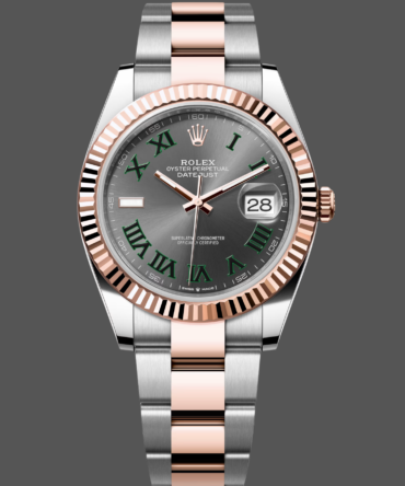 Rolex Datejust 41 Steel and Everose Gold Wimbledon Dial Oster Band m126331 0015