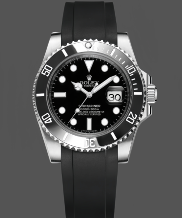 Rolex Submariner 126610LN Black Rubber Strap Black Dial 41mm Mens Replica Watch