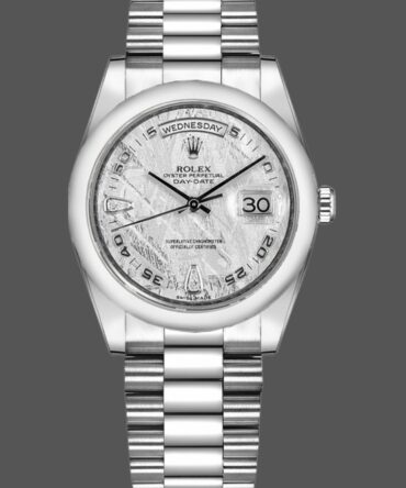Replica Rolex Day-Date 118209 Meteorite Grey Dial 36mm Unisex Watch