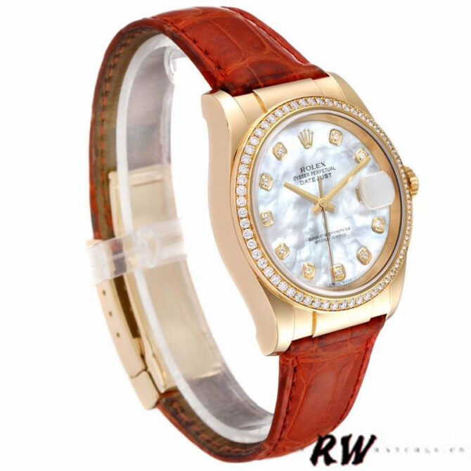 014188 Mother of Pearl Diamond 36mm Unisex Replica Watch
