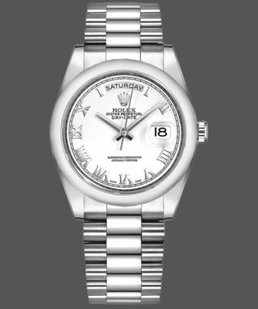 Replica Rolex Day-Date 118206 White Roman Numeral 36mm Unisex Watch