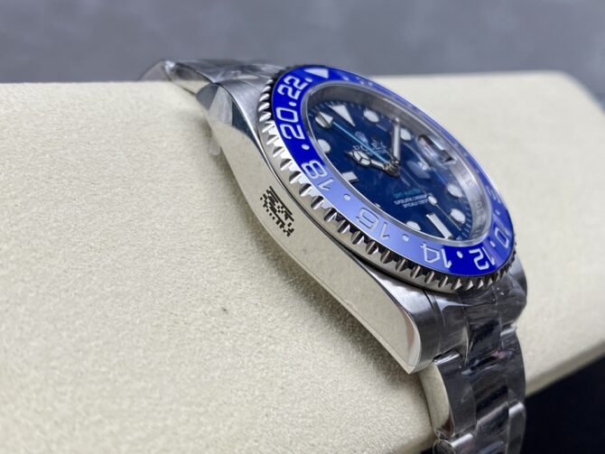 Rolex GMT Master II 126710 "Wildman" 904L SS Blue Dial on SS Oyster Bracelet