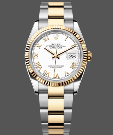 141333 White Roman Dial 36MM Unisex Replica Watch