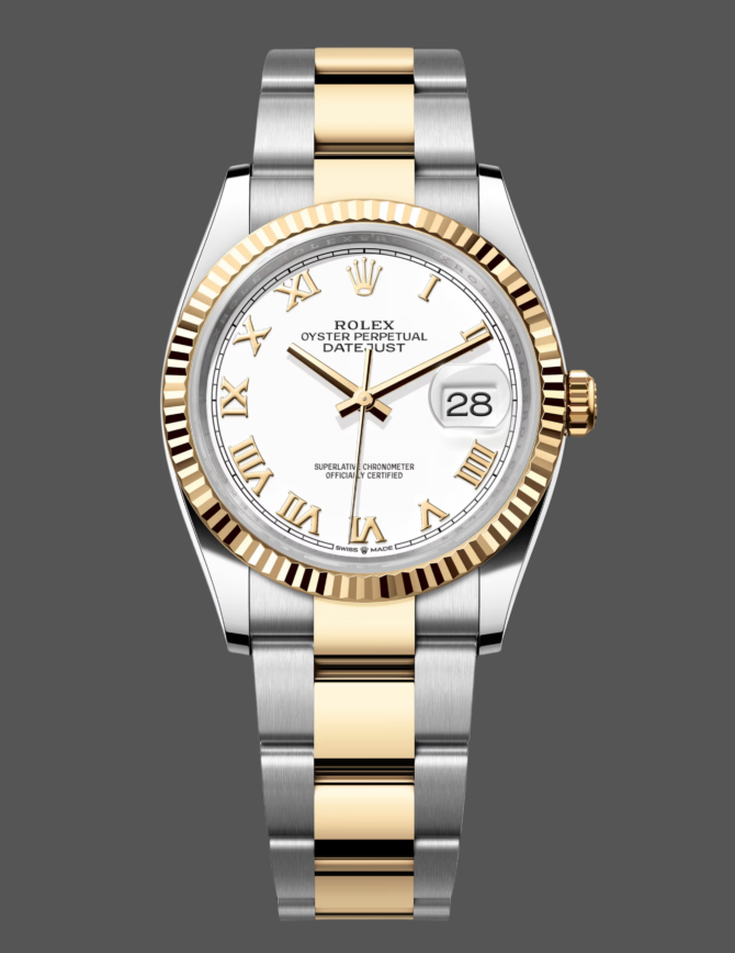 141333 White Roman Dial 36MM Unisex Replica Watch