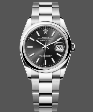 84111250 Stainless Steel Black Dial 36MM Unisex Replica Watch