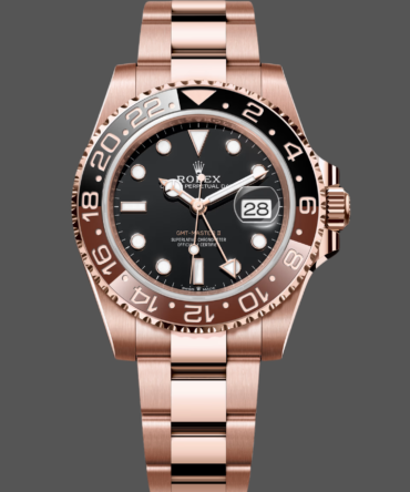 Rolex GMT-Master II 126715CHNR Black Dial Everose case 40MM Mens Replica Watch