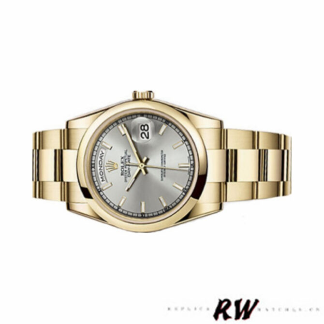 Replica Rolex Day-Date 118209 Black dial 36mm Unisex Watch