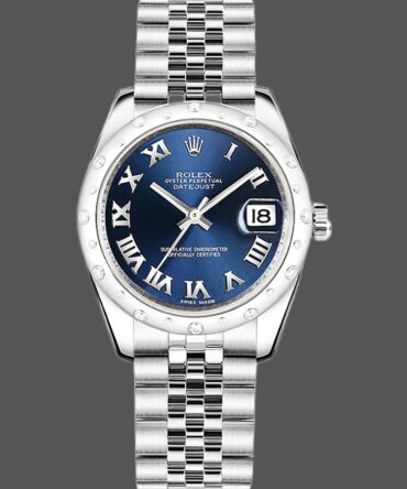 84144 Blue Roman Dial Jubilee Bracelet 31MM Lady Replica Watch