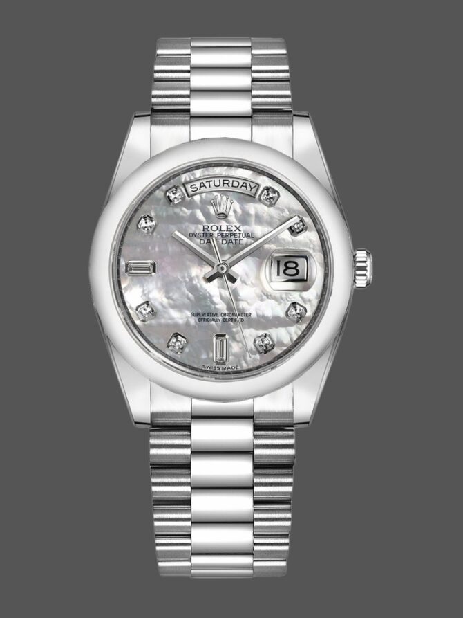 Replica Rolex Day-Date 118209 Black dial 36mm Unisex Watch