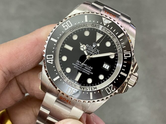 Rolex Deepsea 126660 Black Dial Oyster Steel 44mm Mens replica watch