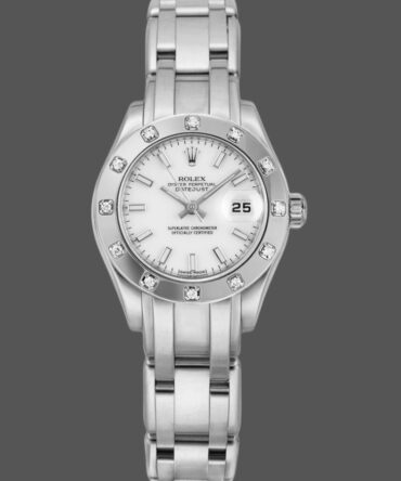 Rolex Pearlmaster 80319 White Dial 29MM Lady Replica Watch