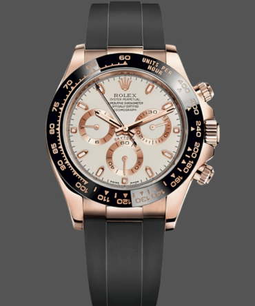 Rolex Cosmograph Daytona 116515LN Everose Gold Ivory Dial 40mm Mens Replica Watch