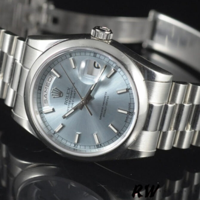 Replica Rolex Day-Date 118206 White Roman Numeral 36mm Unisex Watch