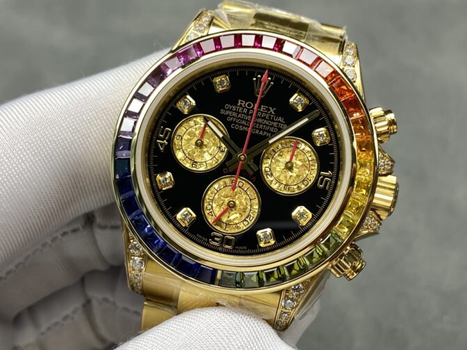 Rolex Daytona Chronograph Automatic Chronometer Diamond Black Dial 116598RBOW 0001