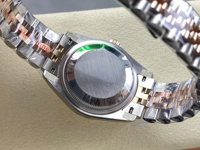 Rolex Datejust 278271 Sun Dust Roman Dial Two Tone Rose Gold Fluted Bezel Jubilee