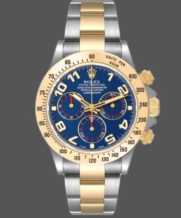 Rolex Daytona 116523 Steel Yellow Gold Blue Racing Dial 40mm Mens Replica Watch