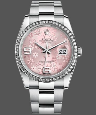 4521244 Stainless Steel Pink Floral Dial 36mm Lady Replica Watch