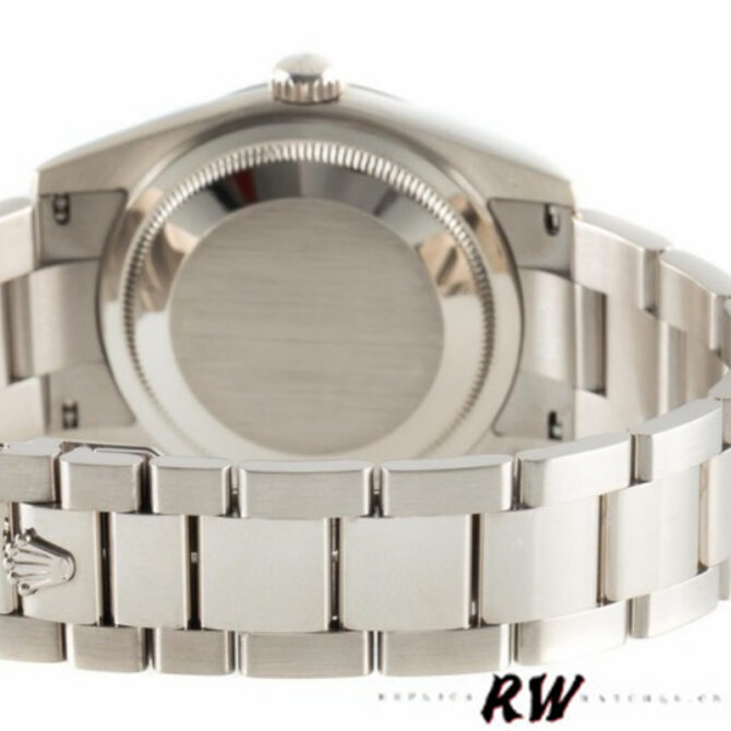 Replica Rolex Day Date 118339 Silver Dial Fluted Bezel 36mm Unisex Watch
