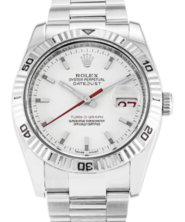 Replica Rolex Datejust Turn-O-Graph 36mm White Dial 116264