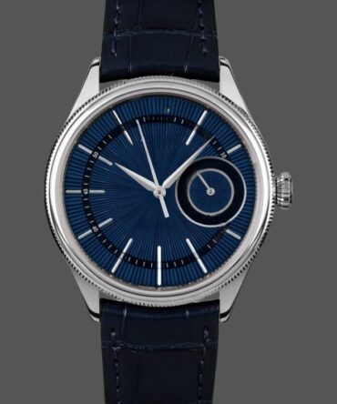 Replica Watch 50519-02 Blue Dial Blue Leather Strap 39MM Mens