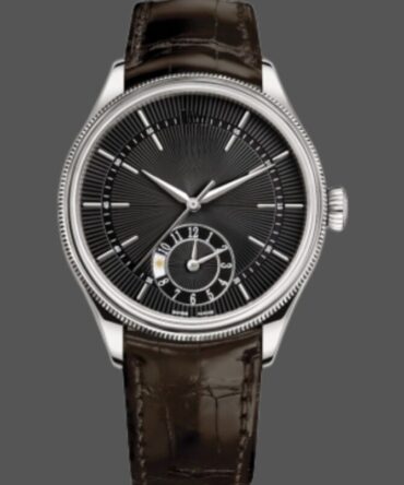 Replica Watch 50529-05 Black Dial Brown Leather Strap 39mm Mens