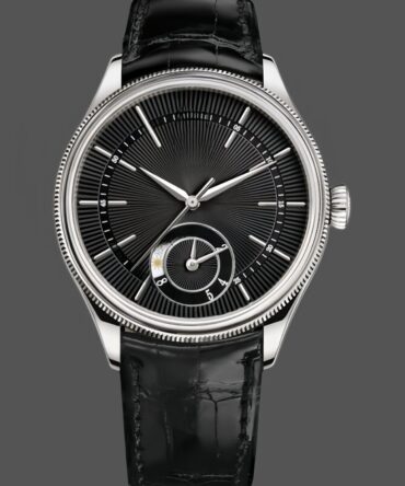 Replica Watch Dual Time 50529 Black Guilloche Dial 39mm Mens