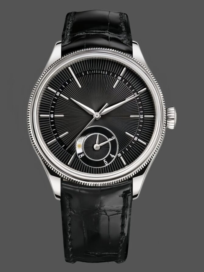 Replica Watch Dual Time 50529 Black Guilloche Dial 39mm Mens
