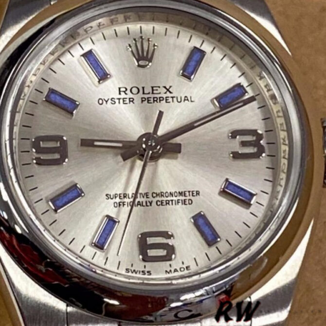 Rolex Oyster Perpetual 176200 Stainless Steel Silver Dial 26MM Lady Replica Watch
