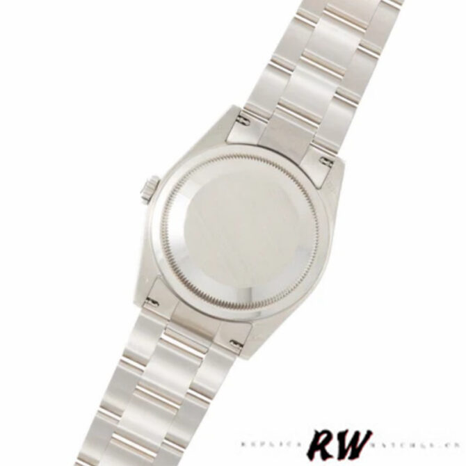 Replica Rolex Day Date 118339 White Gold white Dial Fluted Bezel 36mm Unisex Watch