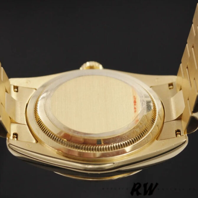 Replica Rolex Day-Date 118238 Roman Numeral Pyramid Ivory Dial 36mm Unisex Watch
