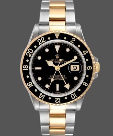 Rolex GMT-Master II 16713LN Steel Yellow Gold Black Dial 40MM Mens Replica Watch
