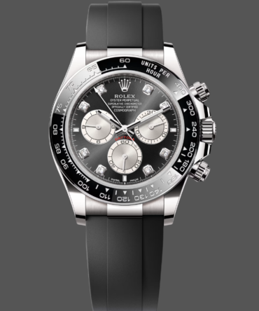 Rolex Cosmograph Daytona White Gold 126519LN 0004 Bright Black Steel Diamond