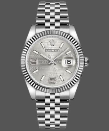 41434-0159 Rhodium Wave Diamond Dial 36mm Unisex Replica Watch