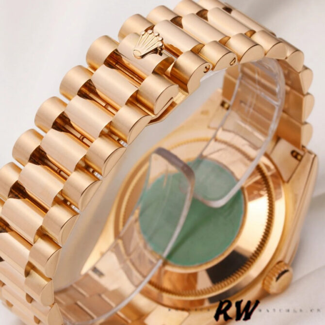 Replica Rolex Day-Date 118235 Fluted Bezel Chocolate Dial 36mm Unisex Watch