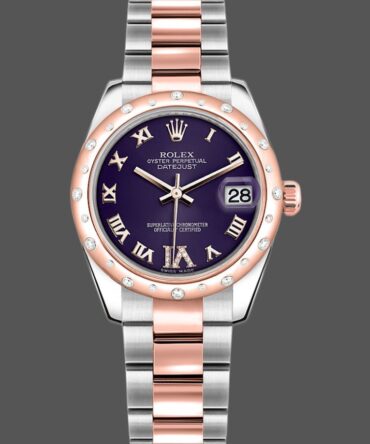 156341 Purple Roman Numeral Dial 31MM Lady Replica Watch