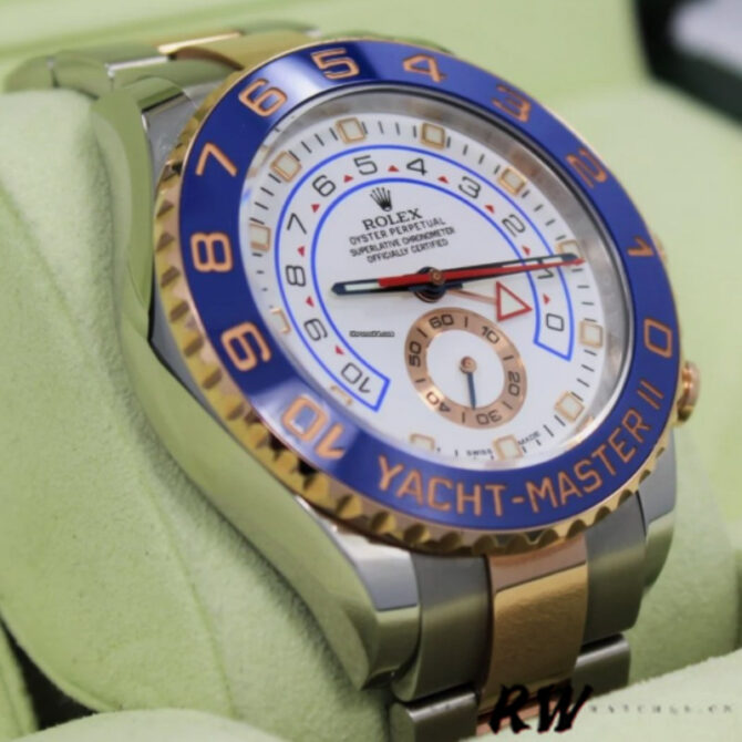 Rolex Yacht-Master II 116681 White dial 44mm Mens replica Watch
