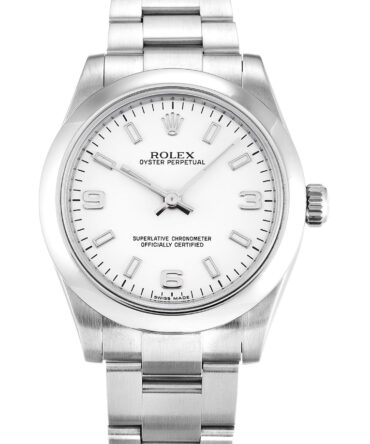 Replica Rolex Oyster Perpetual Lady 31mm White Dial 177200-2