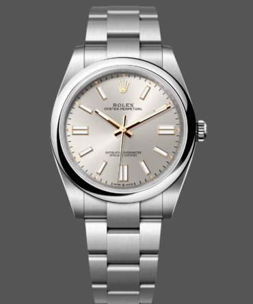 Rolex Oyster Perpetual 41 Silver Dial Steel M124300 0001 Men's Watch
