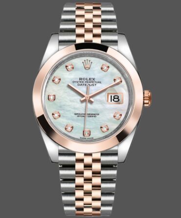 598221301 White Mother of Pearl Diamond Dial 41MM Mens Replica Watch