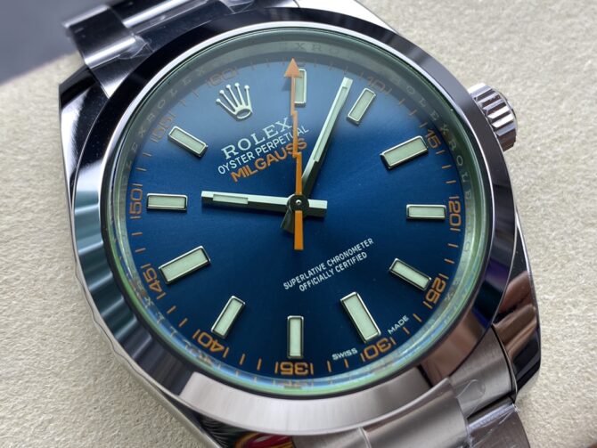 Rolex Milgauss 116400GV Stainless Steel Z-blue Dial 40mm Mens Replica Watch