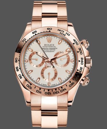 Rolex Cosmograph Daytona 116505 Oyster Bracelet Rose Ivory Dial 40mm Mens Replica Watch