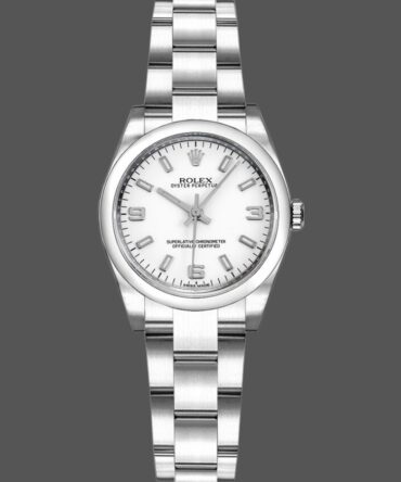 Rolex Oyster Perpetual 176200 Stainless Steel White Dial 26MM Lady Replica Watch
