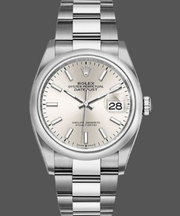 44426200 Stainless Steel Silver Index Dial 36MM Unisex Replica Watch