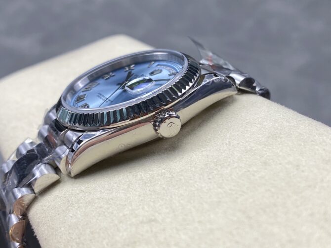 Replica Rolex Day Date 128236 0018 Ice Blue Roman Dial