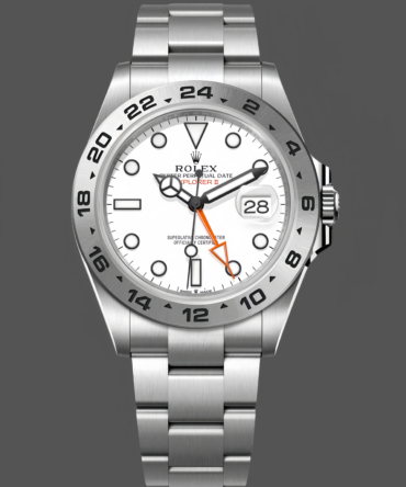Rolex Explorer II m226570 0001 Stainless Steel White Dial 42MM Mens Replica Watch