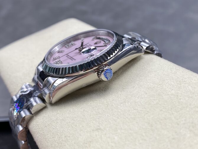 Replica Rolex Day Date 36 Pink Roman m128236 0006