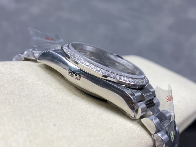 Replica Rolex Day Date 36mm Platinum and Diamonds Bezel 128396tbr 0004